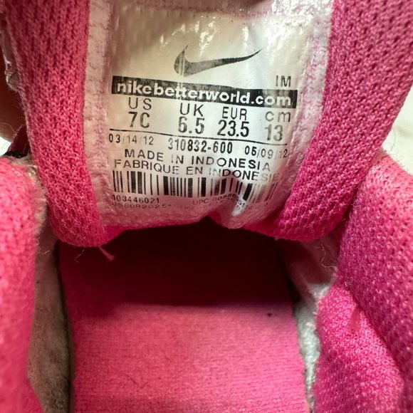 Nike Air Max 95 Baby Sneakers Toddler Girl 7C Desert Pink Black White Shoes - Picture 7 of 14